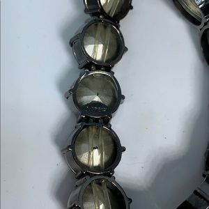 J. Crew smoky rhinestone stretchy bracelet